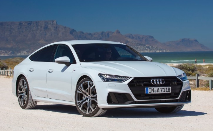 2021 Audi A7 3.0 TFSI quattro 340 dimensions with length, width and height