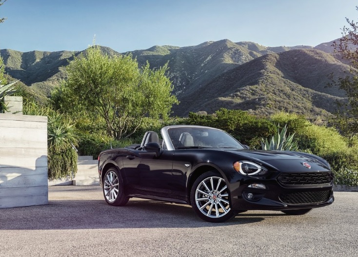 2017 Fiat 124 Spider 1.4 T Multiair 140 dimensions with length, width and height