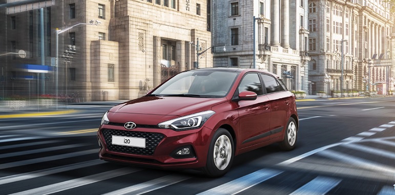 2019 Hyundai i20 1.4 MPI 100 dimensions with length, width and height