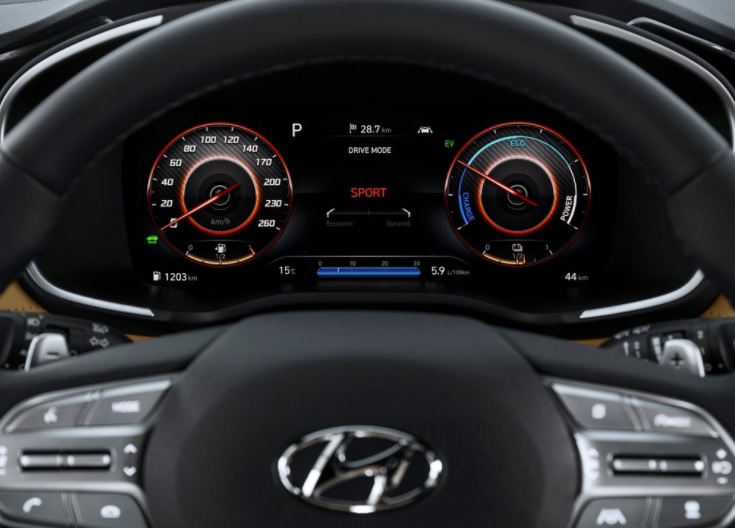 2021 Hyundai Santa Fe 1.6 Hybrid 230 dimensions with length, width and height