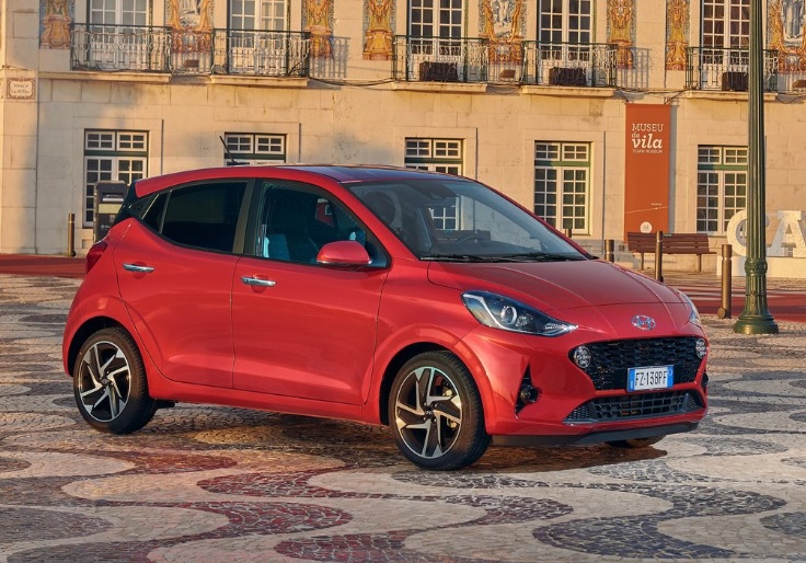2023 Hyundai i10 1.0 MPI 67 dimensions with length, width and height