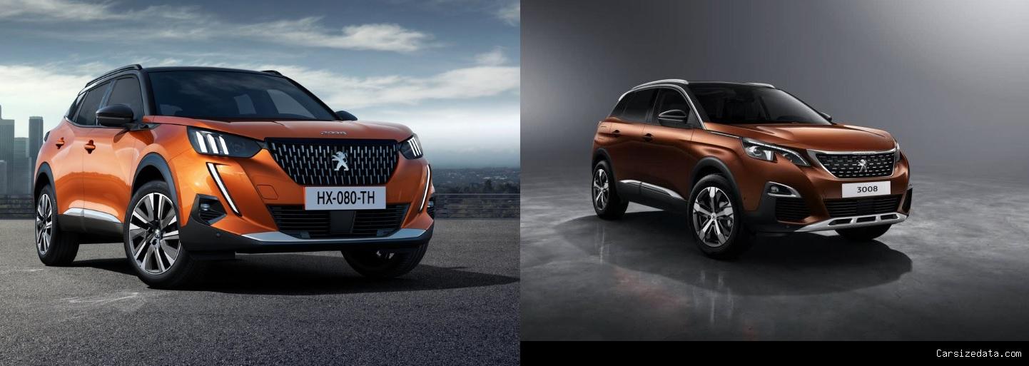 2020 Peugeot 2008 vs 2020 Peugeot 3008 Comparison