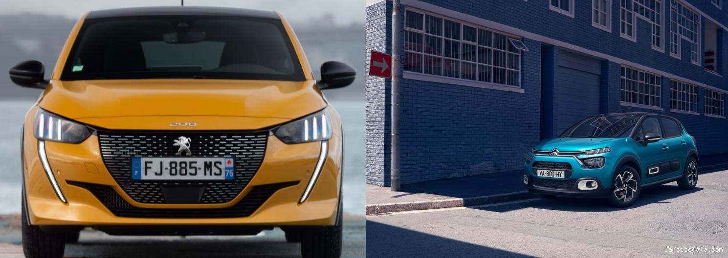 2022 Peugeot 208 vs 2022 Citroen C3 Comparison