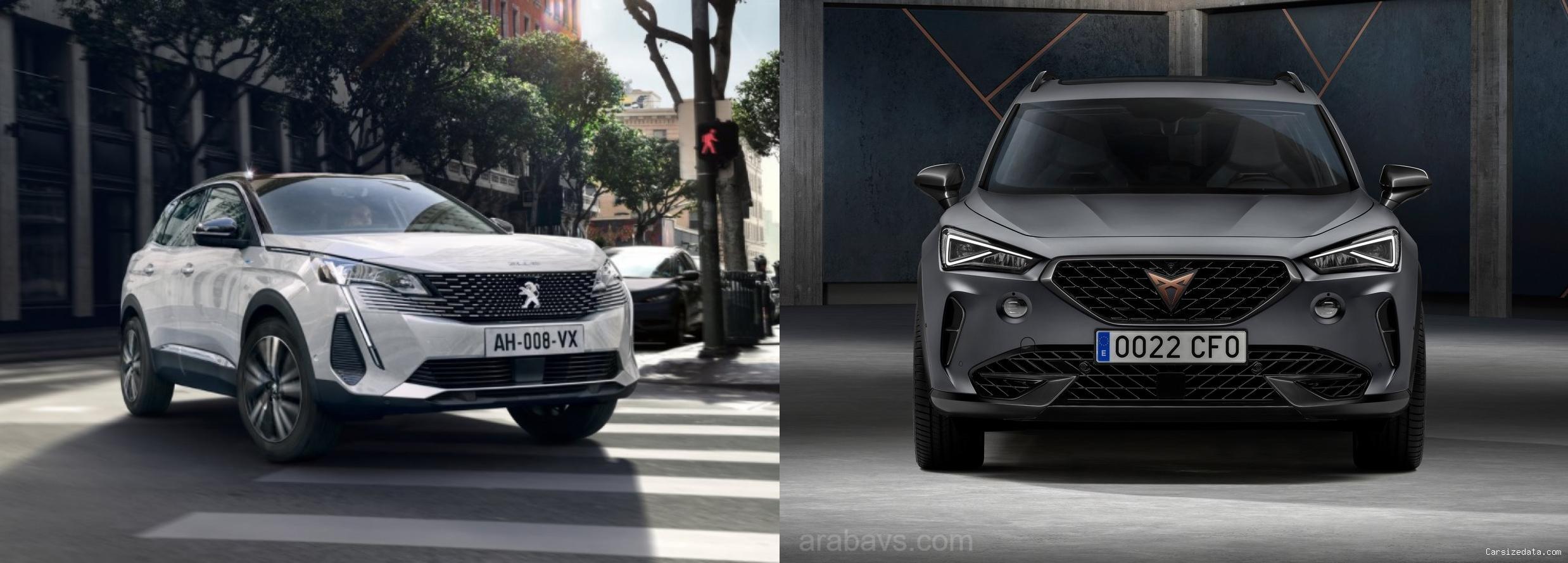 2022 Peugeot 3008 vs 2023 Cupra Cupra Formentor Comparison
