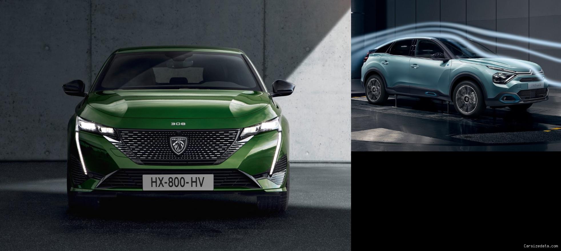 2022 Peugeot 308 vs 2022 Citroen C4 Comparison