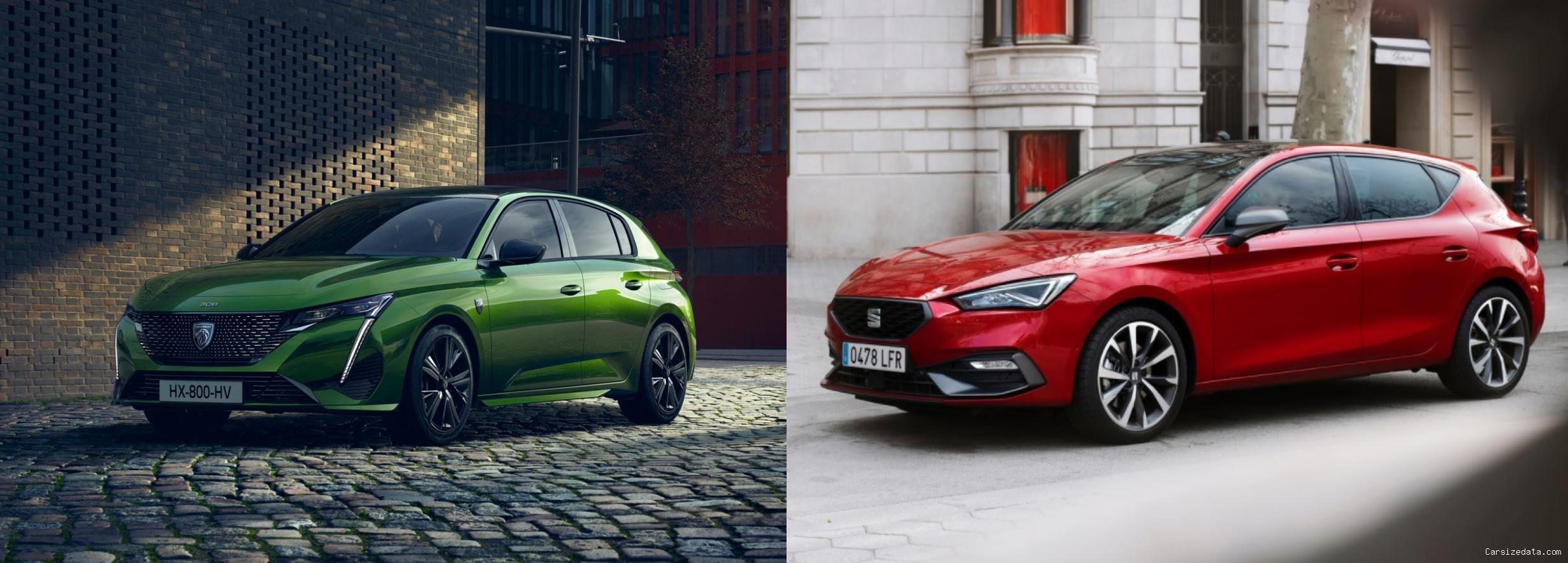 2023 Peugeot 308 vs 2023 Seat Leon Comparison