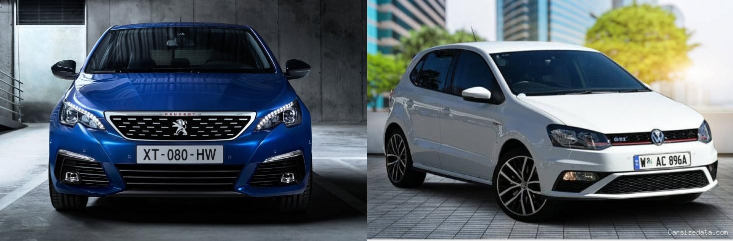 2019 Peugeot 308 vs 2016 Volkswagen Polo Comparison