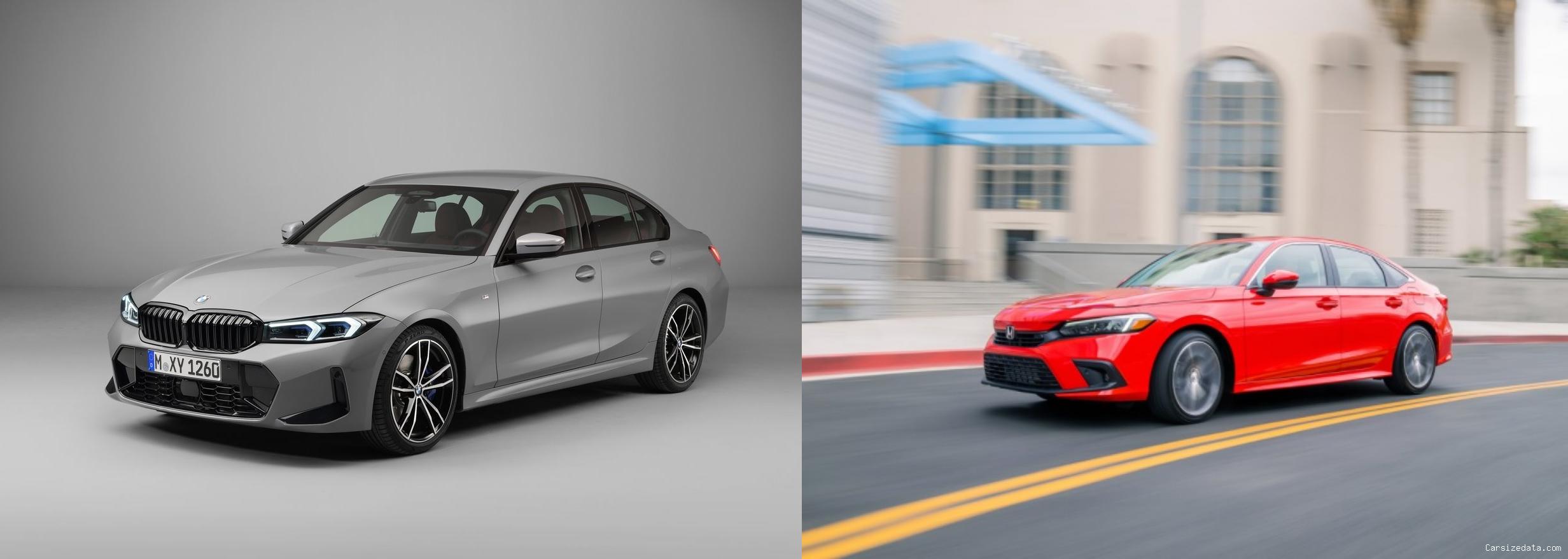 2023 BMW 3 Series vs 2023 Honda Civic Comparison