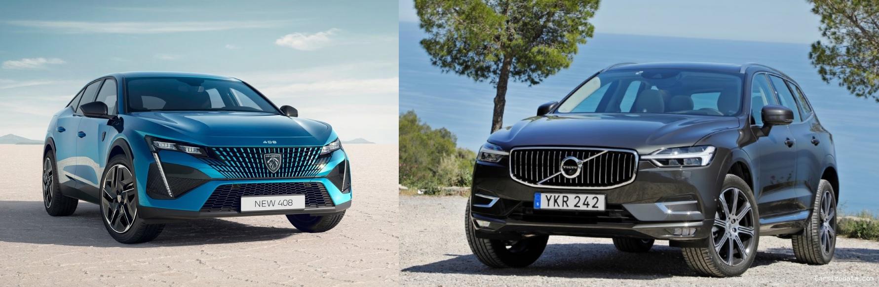 2023 Peugeot 408 vs 2021 Volvo XC60 Comparison