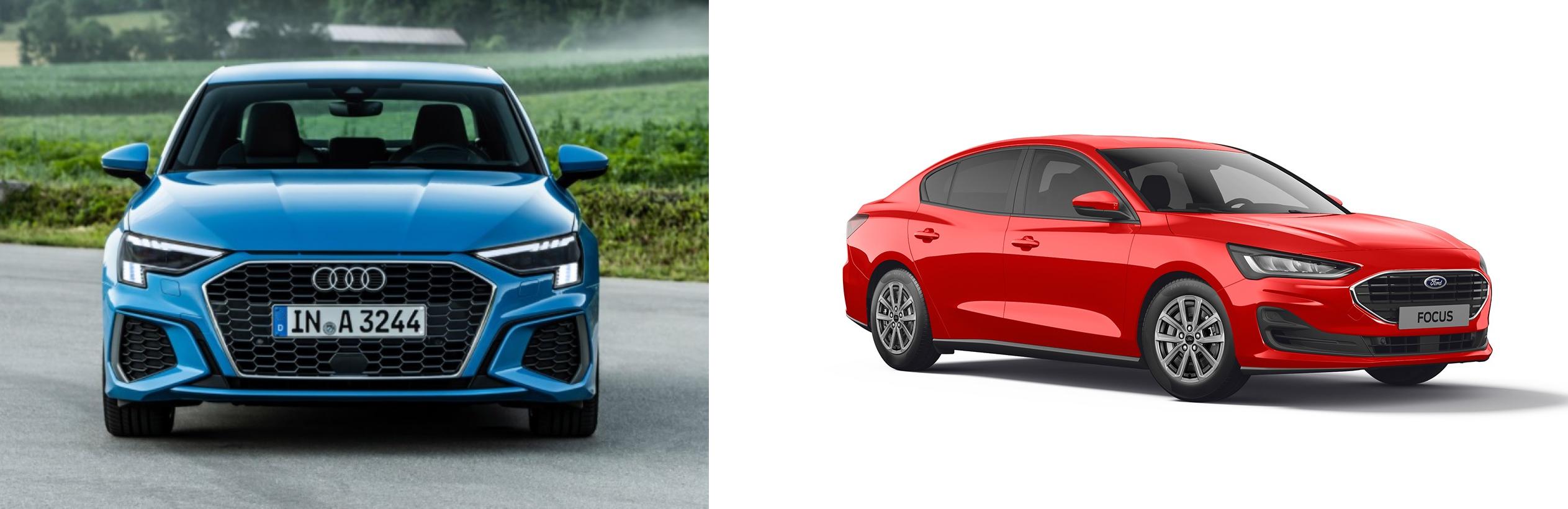 2023 Audi A3 Sedan vs 2023 Ford Focus Comparison