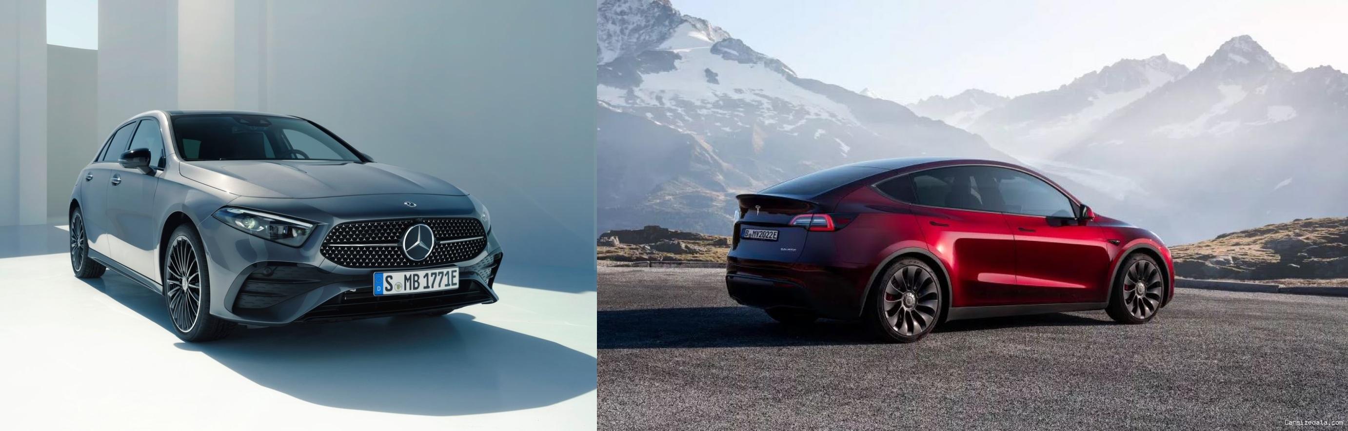 2023 Mercedes A Series vs 2023 Tesla Model Y Comparison