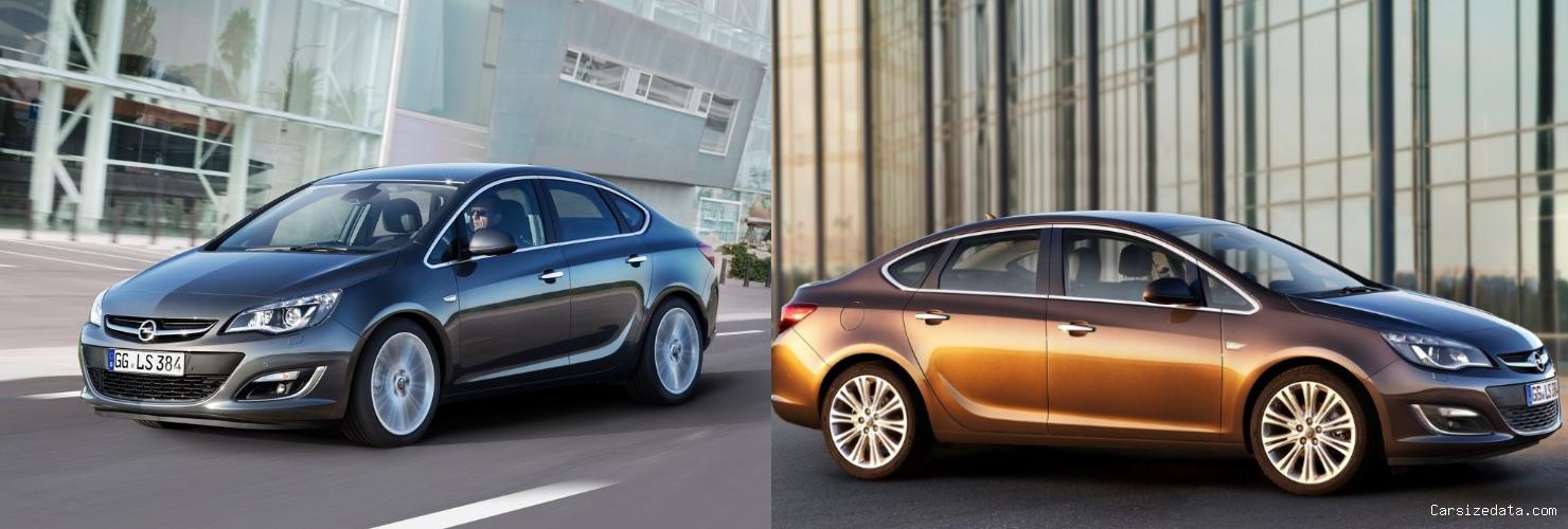 2017 Opel Astra Sedan vs 2020 Opel Astra Sedan Comparison