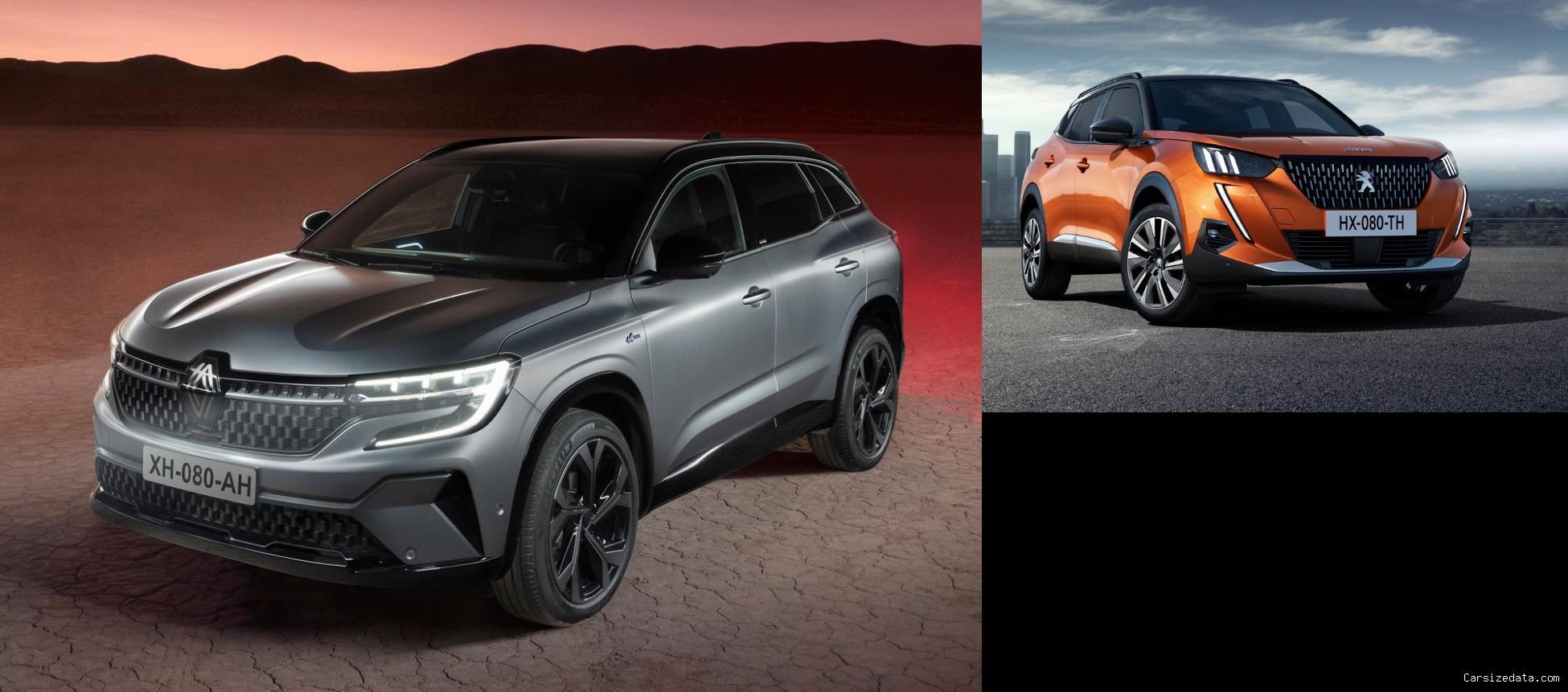 2023 Renault Austral vs 2023 Peugeot 2008 Comparison