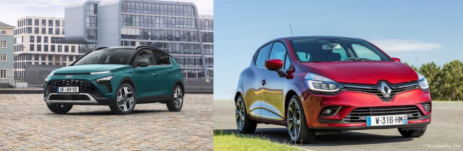 2023 Hyundai Bayon vs 2020 Renault Clio Comparison