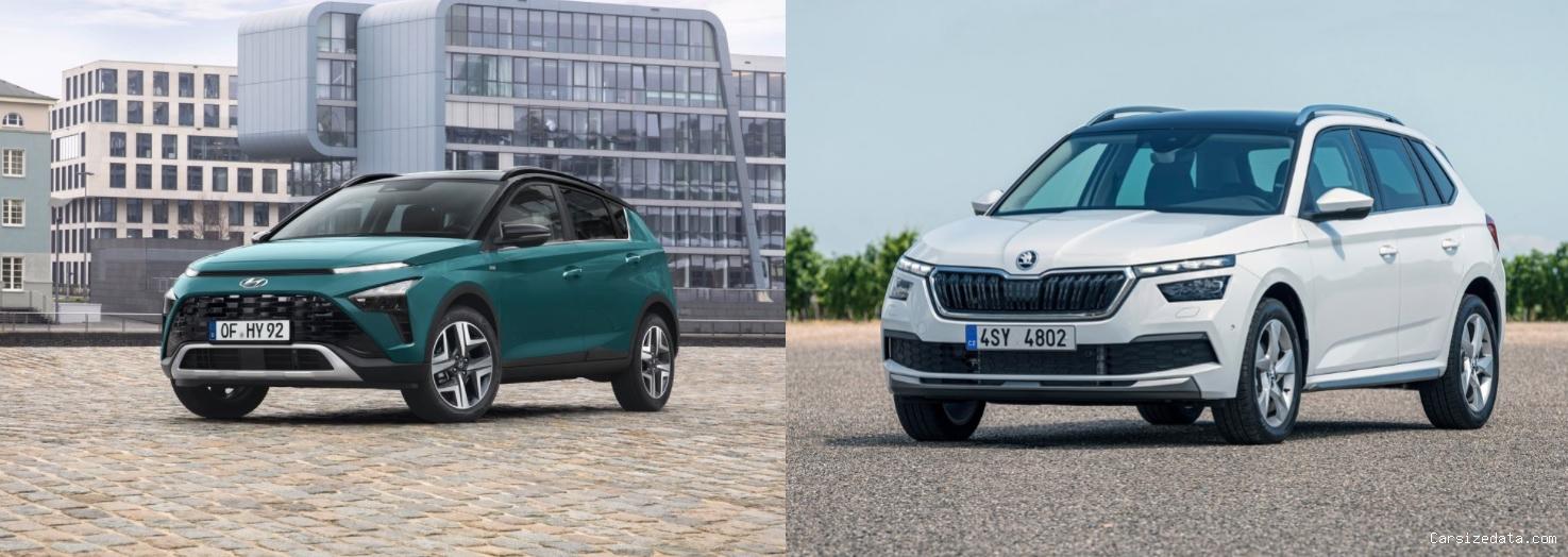 2023 Hyundai Bayon vs 2023 Skoda Kamiq Comparison