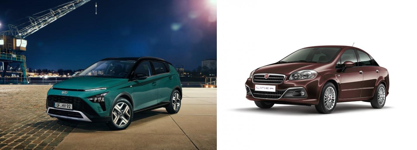 2021 Hyundai Bayon vs 2016 Fiat Linea Comparison