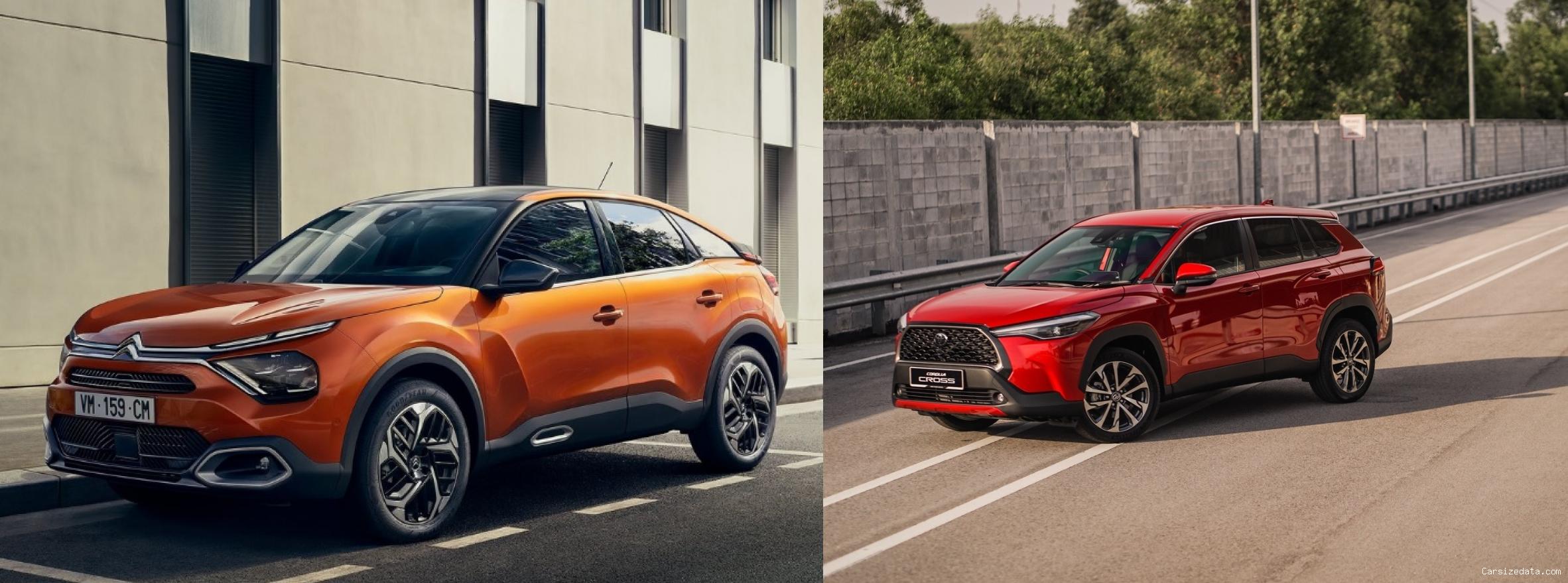 2023 Citroen C4 vs 2023 Toyota Corolla Cross Comparison