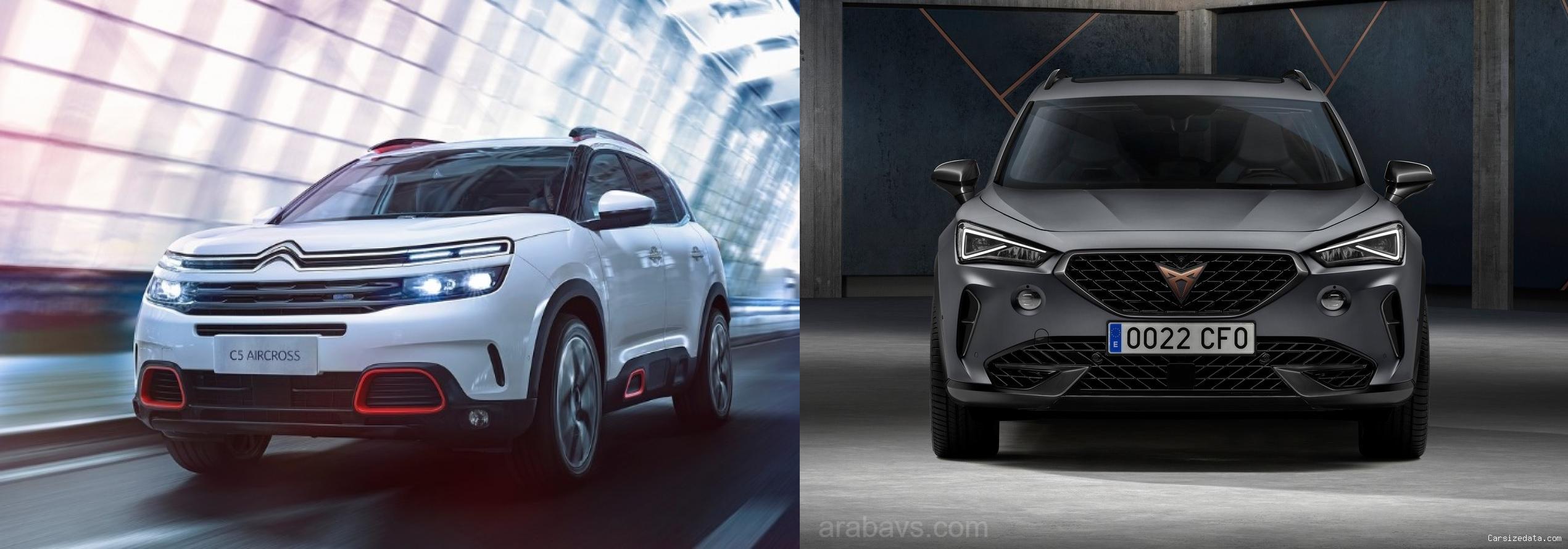 2020 Citroen C5 Aircross vs 2023 Cupra Cupra Formentor Comparison