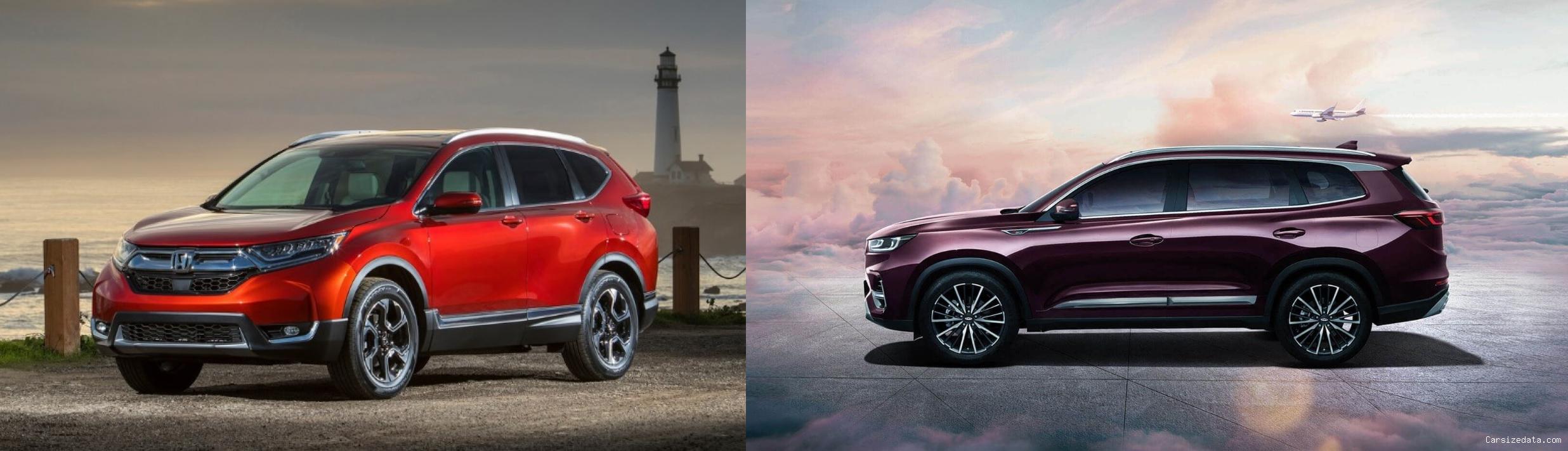 2018 Honda CR-V vs 2023 Chery Tiggo8 Pro Comparison