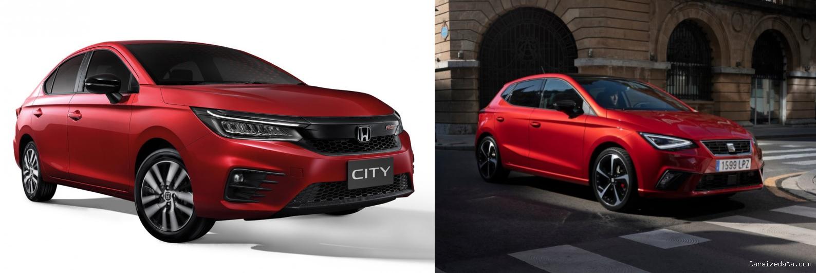 2023 Honda City vs 2023 Seat Ibiza Comparison