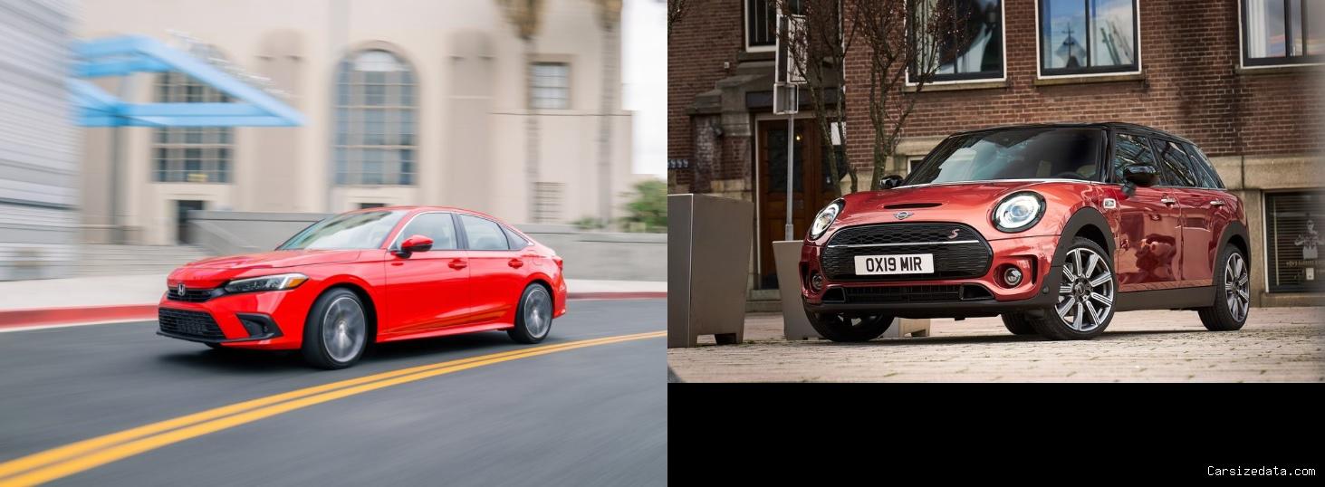2023 Honda Civic vs 2021 Mini Cooper Clubman Comparison