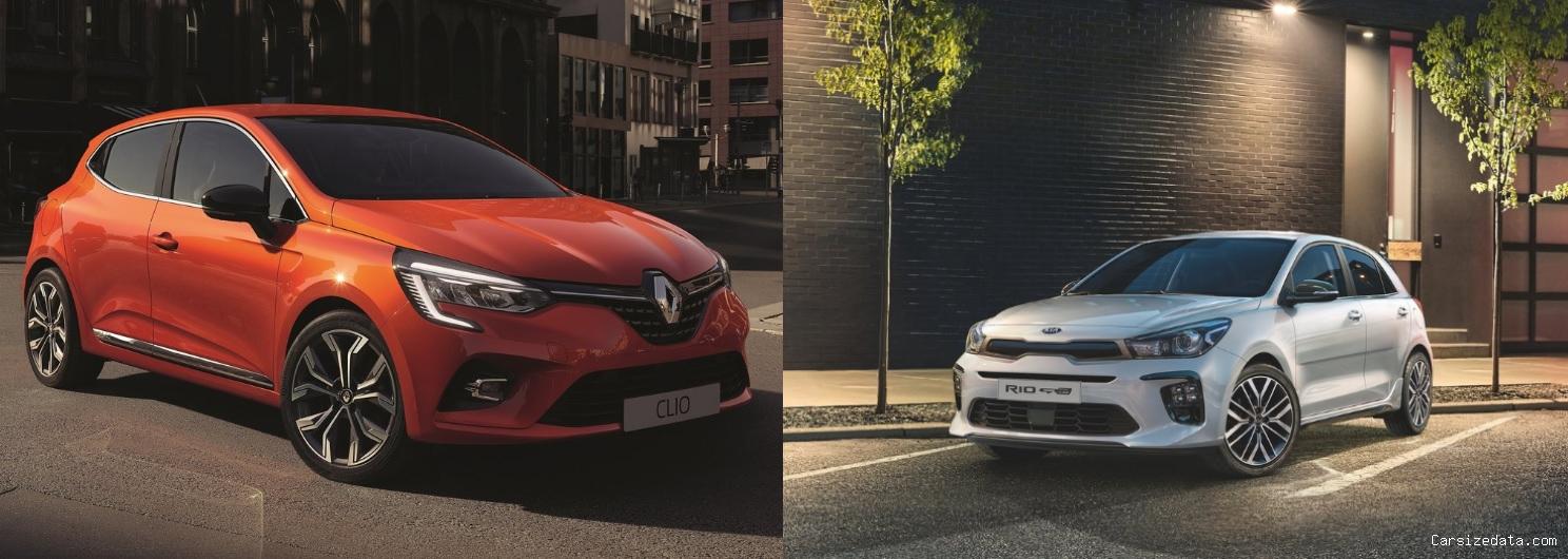 2023 Renault Clio vs 2021 Kia Rio Comparison