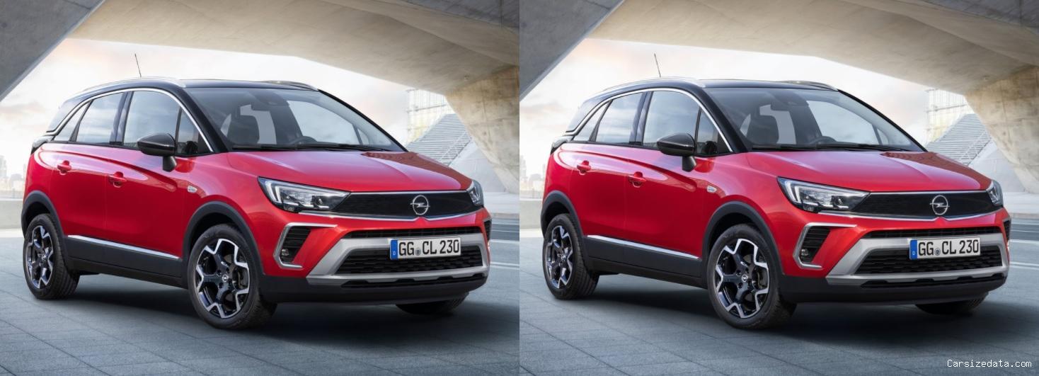 2021 Opel Crossland vs 2021 Opel Crossland Comparison