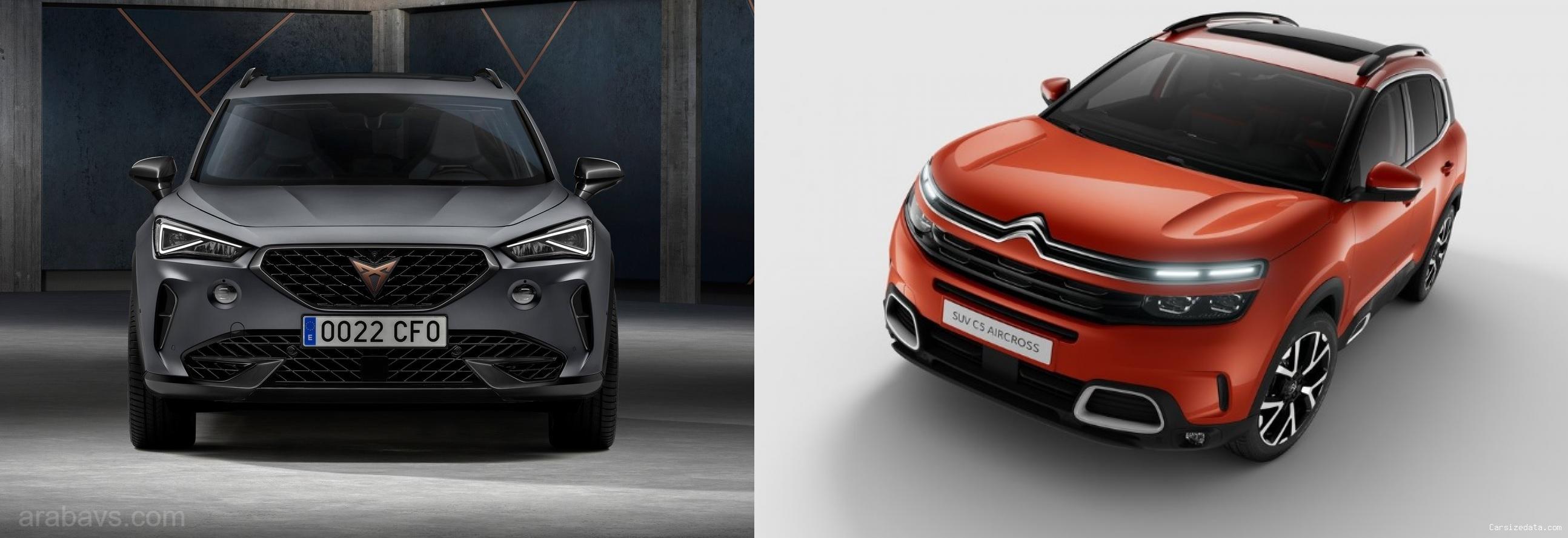 2023 Cupra Cupra Formentor vs 2022 Citroen C5 Aircross Comparison