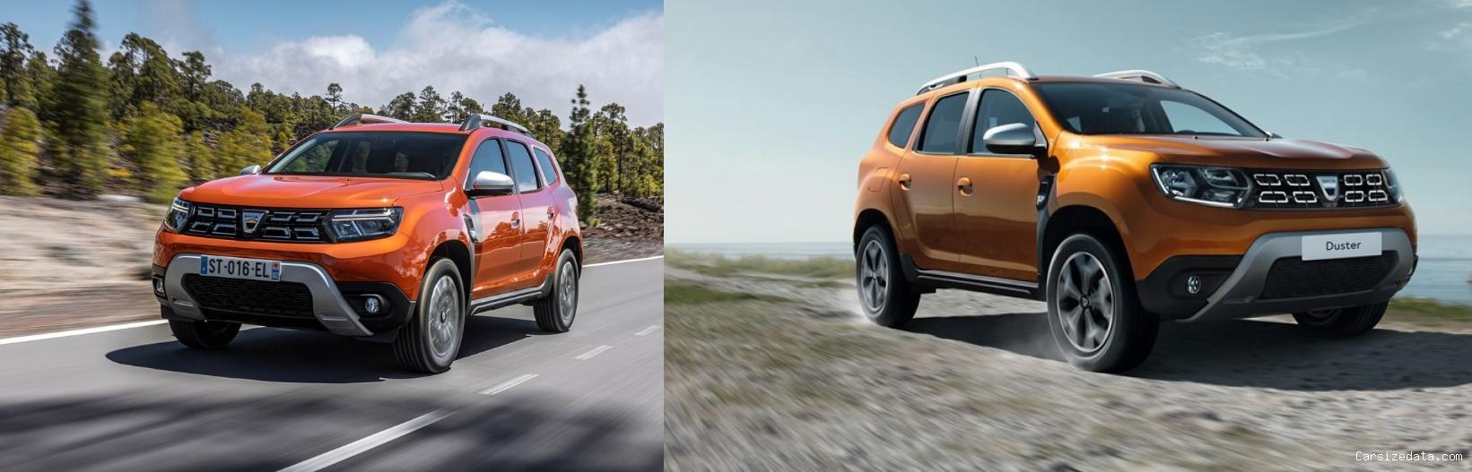 2022 Dacia Duster vs 2018 Dacia Duster Comparison