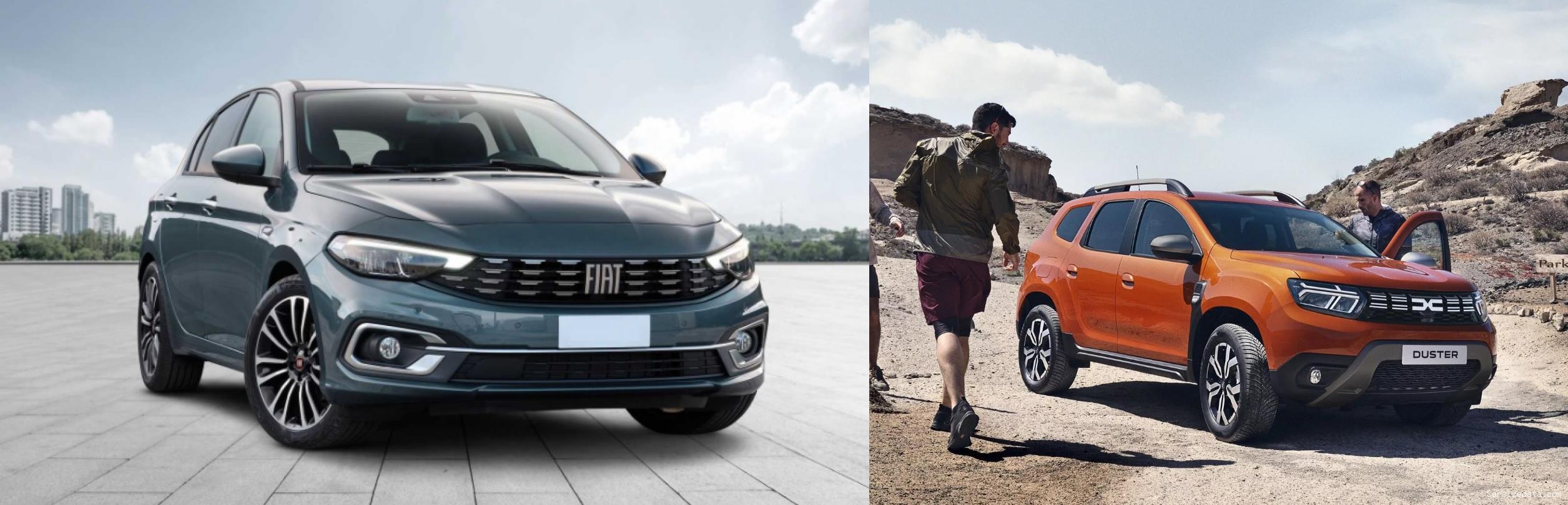 2023 Fiat Egea vs 2023 Dacia Duster Comparison
