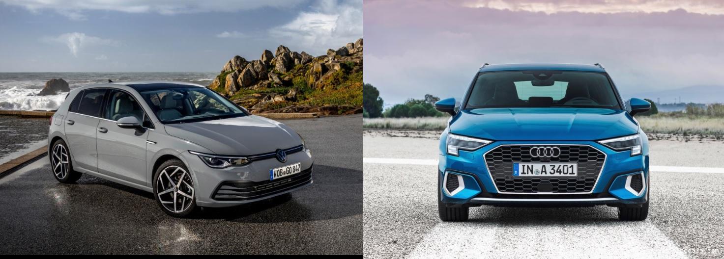 2021 Volkswagen Golf vs 2021 Audi A3 Comparison