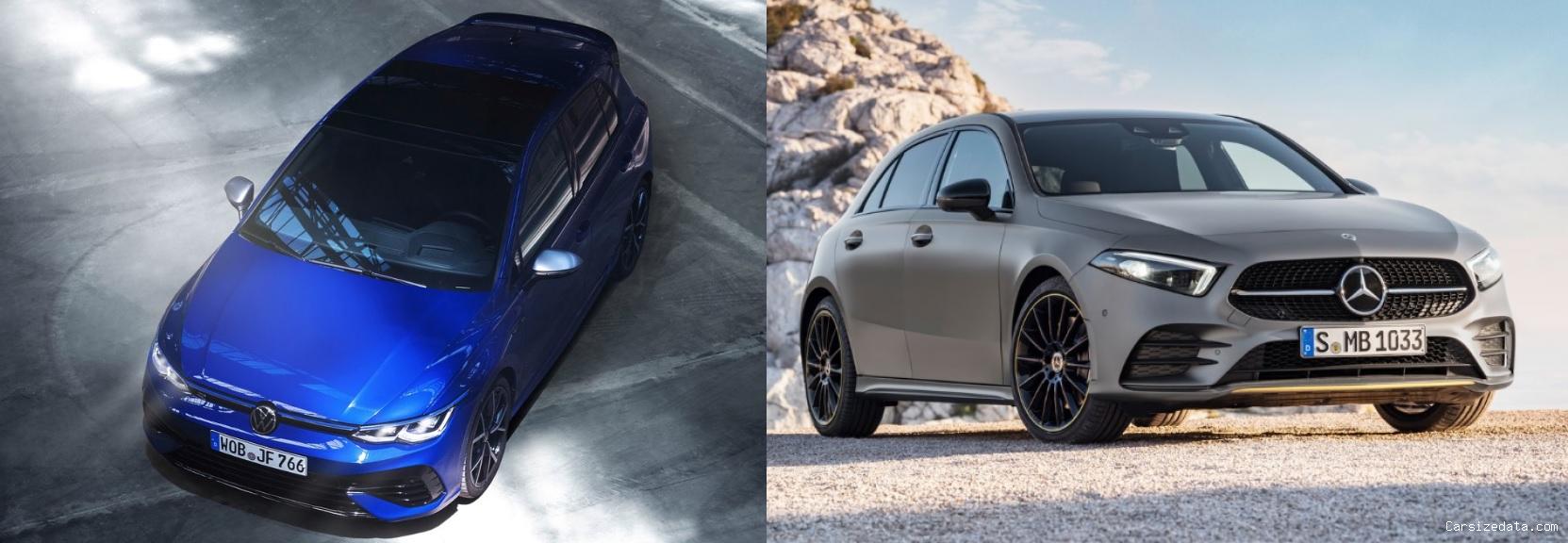 2023 Volkswagen Golf R vs 2022 Mercedes A Series Comparison