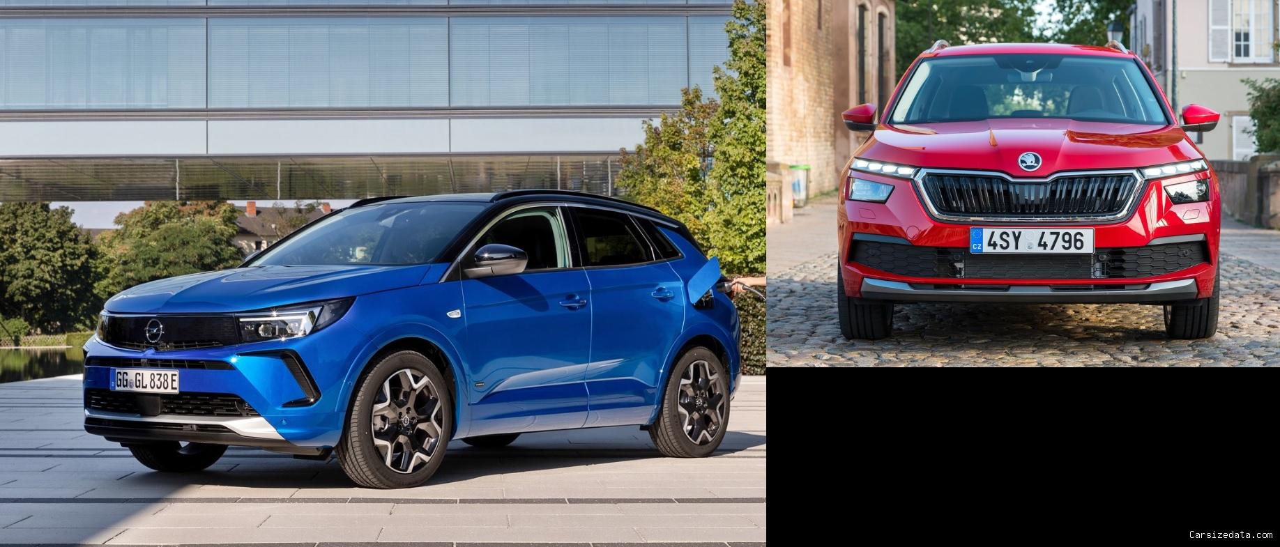 2022 Opel Grandland vs 2020 Skoda Kamiq Comparison