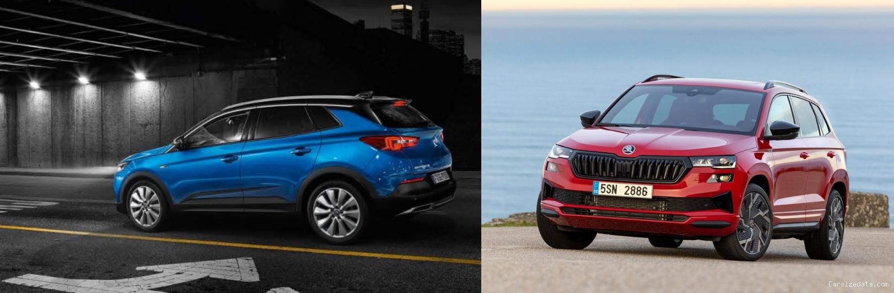 2020 Opel Grandland X vs 2023 Skoda Karoq Comparison