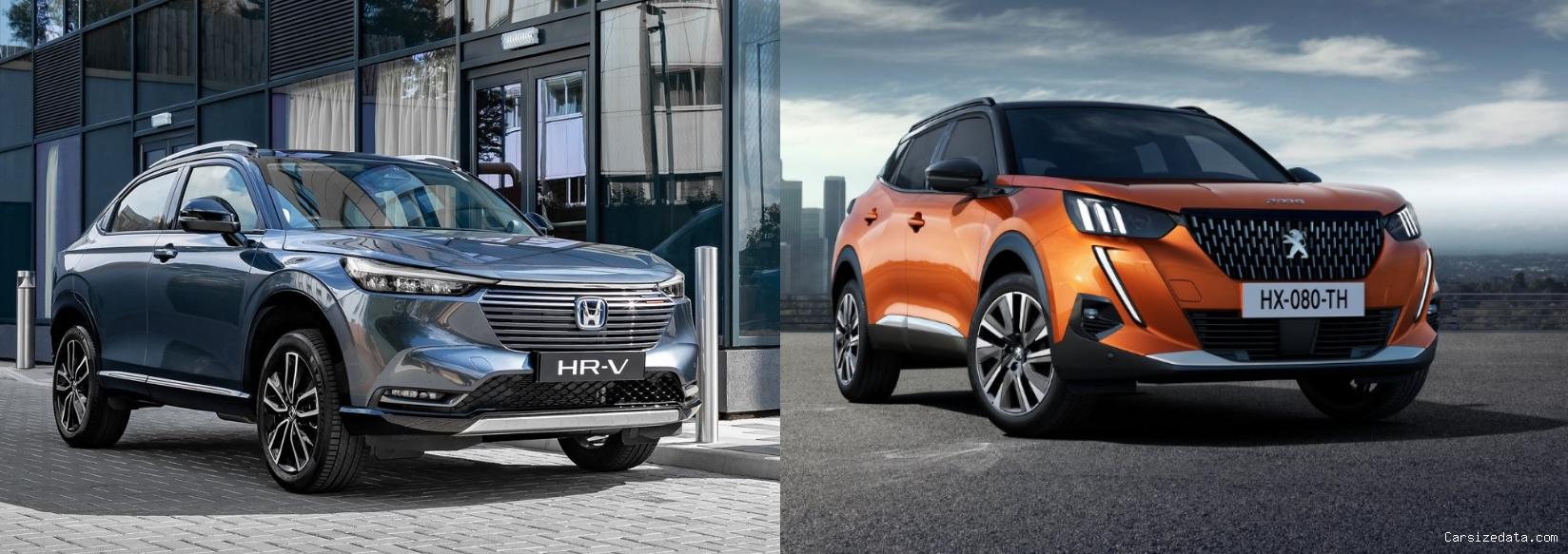 2023 Honda HR-V vs 2023 Peugeot 2008 Comparison
