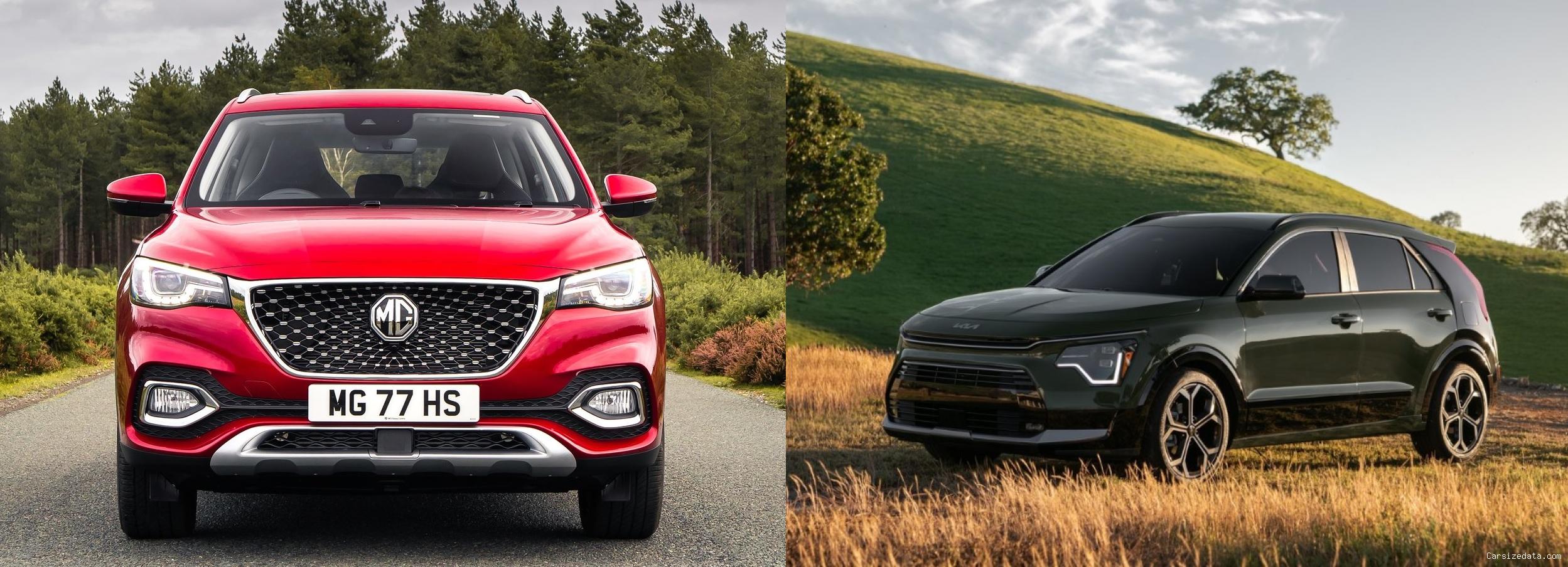 2023 MG HS vs 2023 Kia Niro Comparison