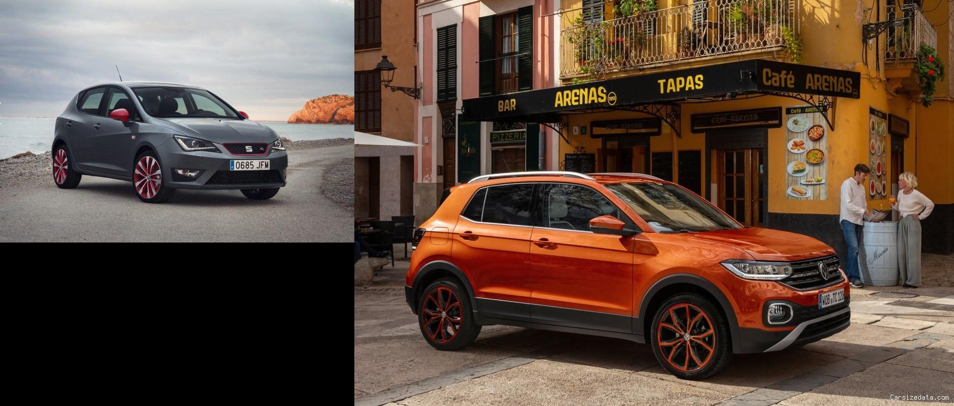 2017 Seat Ibiza vs 2023 Volkswagen T-Cross Comparison