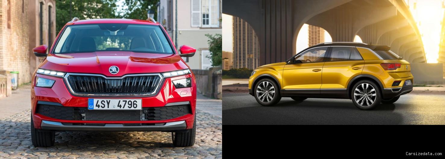 2022 Skoda Kamiq vs 2020 Volkswagen T-Roc Comparison