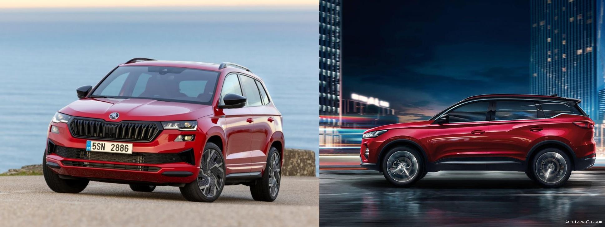 2023 Skoda Karoq vs 2023 Chery Tiggo7 Pro Comparison