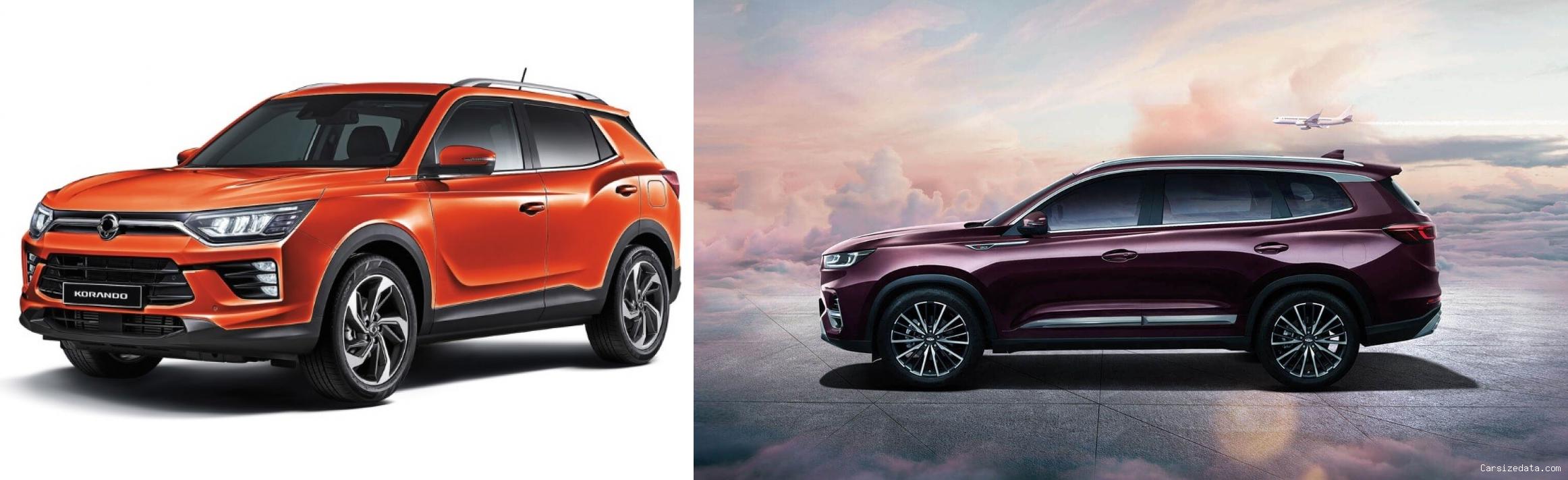 2022 Ssangyong Korando vs 2023 Chery Tiggo8 Pro Comparison