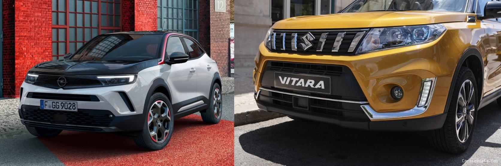 2021 Opel Mokka vs 2021 Suzuki Vitara Comparison
