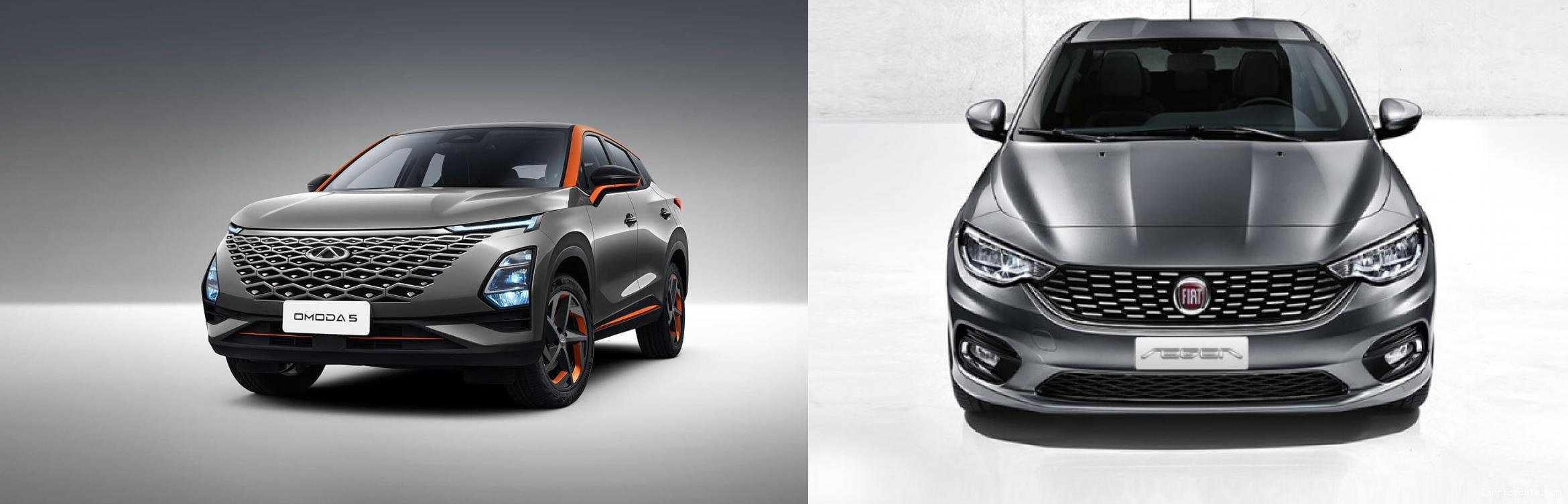 2023 Chery Omoda5 vs 2019 Fiat Egea Comparison