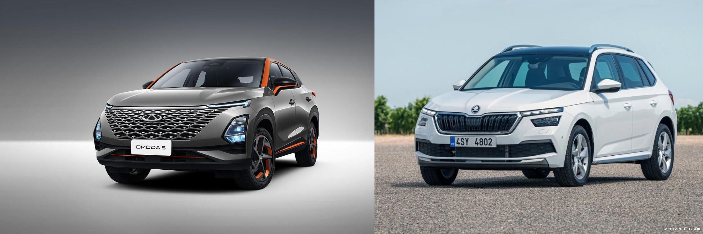 2023 Chery Omoda5 vs 2023 Skoda Kamiq Comparison