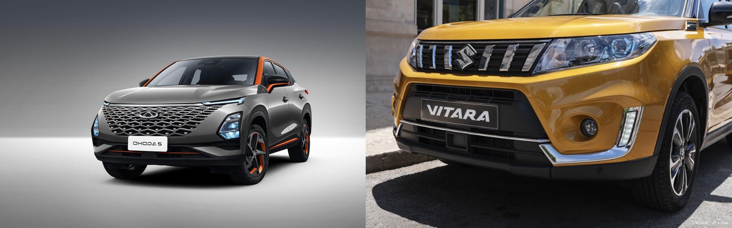 2023 Chery Omoda5 vs 2023 Suzuki Vitara Comparison