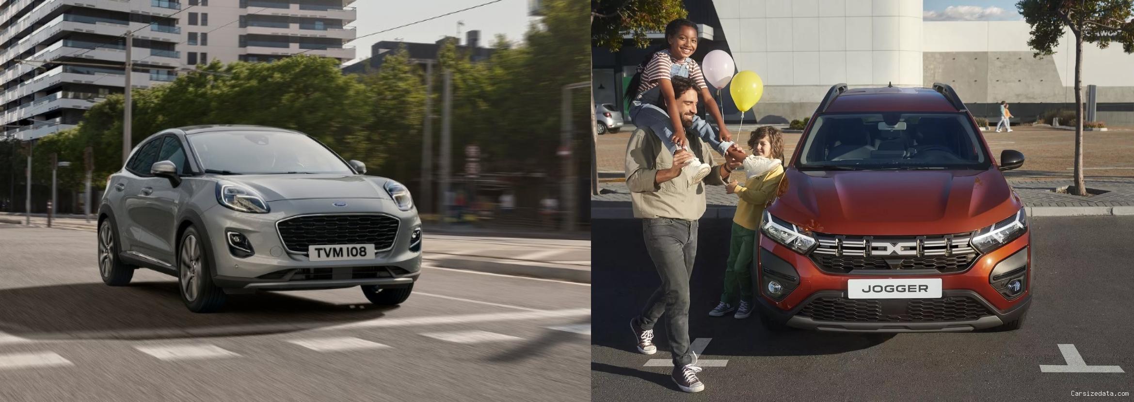 2023 Ford Puma vs 2023 Dacia Jogger Comparison