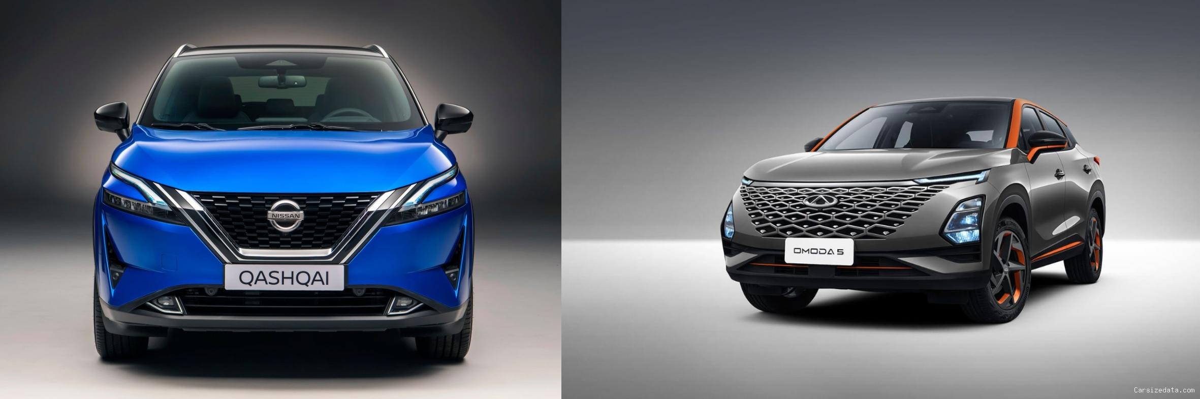 2023 Nissan Qashqai vs 2023 Chery Omoda5 Comparison