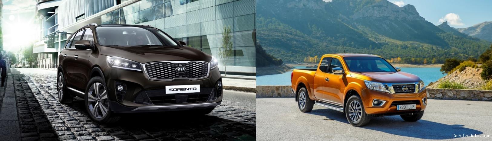 2019 Kia Sorento vs 2016 Nissan Navara Comparison