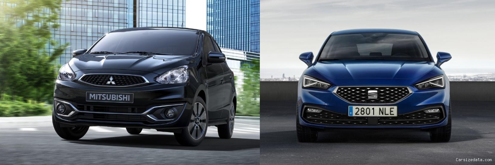 2019 Mitsubishi Space Star vs 2021 Seat Leon Comparison