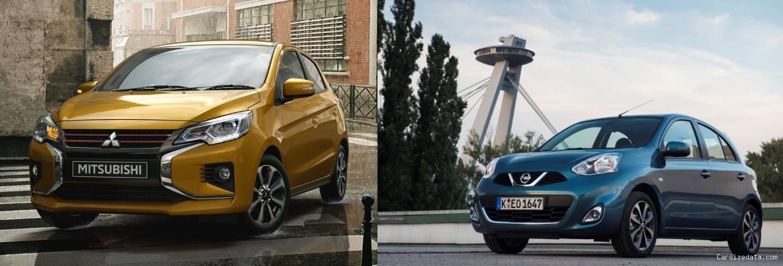 2020 Mitsubishi Space Star vs 2018 Nissan Micra Comparison