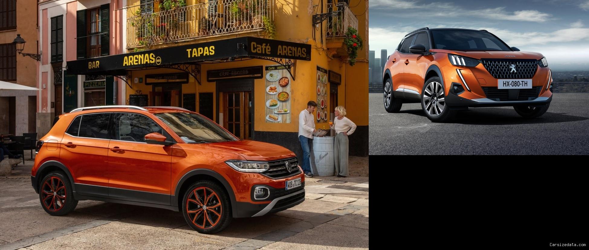 2023 Volkswagen T-Cross vs 2023 Peugeot 2008 Comparison
